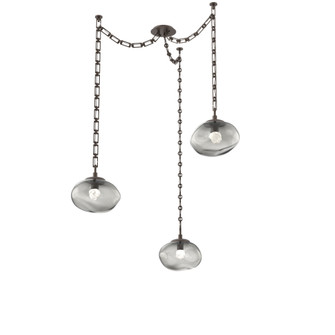 Nova Round 3pc Swag Multi-Pendant Chain (LED) (1289|SNB0068-03-FB-FS-CH3-L1)