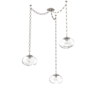 Nova Round 3pc Swag Multi-Pendant Chain (LED) (1289|SNB0068-03-BS-ZC-CH1-L1)