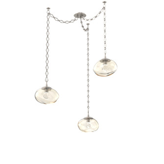 Nova Round 3pc Swag Multi-Pendant Chain (LED) (1289|SNB0068-03-BS-ZA-CH1-L3)