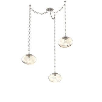 Nova Round 3pc Swag Multi-Pendant Chain (LED) (1289|SNB0068-03-BS-GA-CH1-L1)