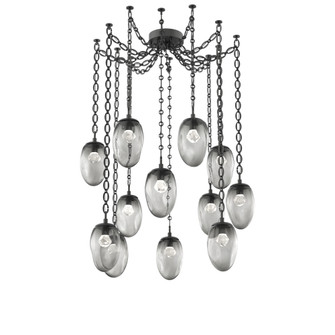 Meteo Round 12pc Swag Multi-Pendant Chain (LED) (1289|SNB0067-12-MB-ZS-CH2-L3)