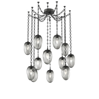 Meteo Round 12pc Swag Multi-Pendant Chain (LED) (1289|SNB0067-12-MB-GS-CH1-L1)
