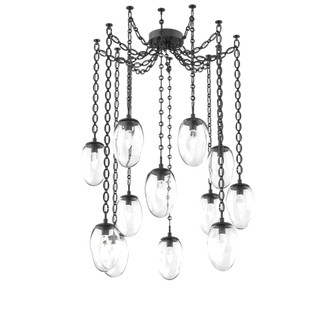 Meteo Round 12pc Swag Multi-Pendant Chain (LED) (1289|SNB0067-12-MB-GC-CH2-L3)
