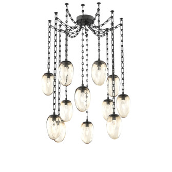 Meteo Round 12pc Swag Multi-Pendant Chain (LED) (1289|SNB0067-12-MB-GA-CH3-L3)