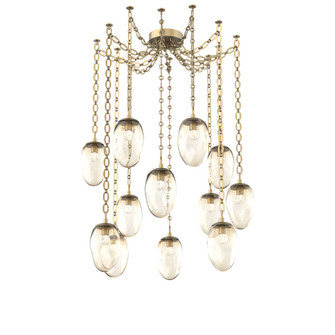 Meteo Round 12pc Swag Multi-Pendant Chain (LED) (1289|SNB0067-12-GB-FA-CH2-L3)