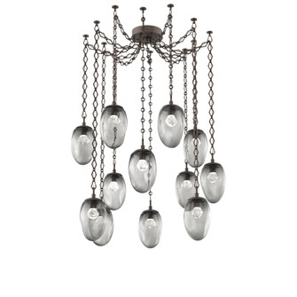 Meteo Round 12pc Swag Multi-Pendant Chain (LED) (1289|SNB0067-12-FB-ZS-CH1-L1)