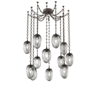 Meteo Round 12pc Swag Multi-Pendant Chain (LED) (1289|SNB0067-12-FB-GS-CH1-L3)