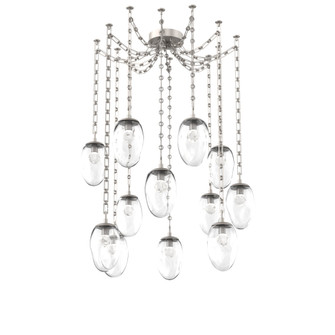 Meteo Round 12pc Swag Multi-Pendant Chain (LED) (1289|SNB0067-12-BS-ZC-CH3-L1)