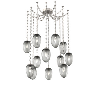 Meteo Round 12pc Swag Multi-Pendant Chain (LED) (1289|SNB0067-12-BS-GS-CH1-L1)