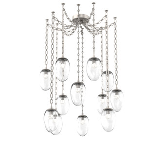 Meteo Round 12pc Swag Multi-Pendant Chain (LED) (1289|SNB0067-12-BS-FC-CH2-L3)