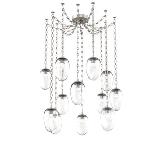 Meteo Round 12pc Swag Multi-Pendant Chain (LED) (1289|SNB0067-12-BS-FC-CH1-L3)