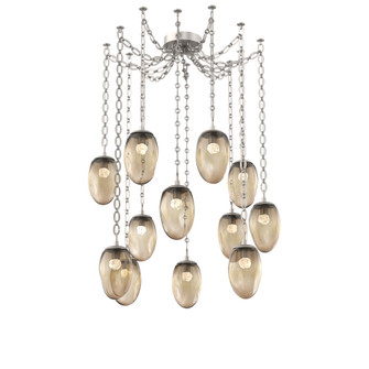 Meteo Round 12pc Swag Multi-Pendant Chain (LED) (1289|SNB0067-12-BS-FB-CH2-L1)