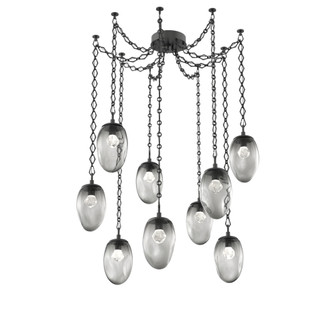 Meteo Round 9pc Swag Multi-Pendant Chain (LED) (1289|SNB0067-09-MB-ZS-CH1-L3)