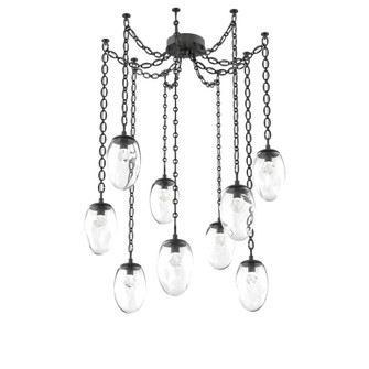 Meteo Round 9pc Swag Multi-Pendant Chain (LED) (1289|SNB0067-09-MB-ZC-CH2-L1)