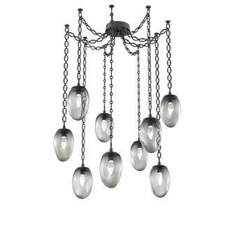 Meteo Round 9pc Swag Multi-Pendant Chain (LED) (1289|SNB0067-09-MB-GS-CH2-L1)