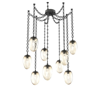 Meteo Round 9pc Swag Multi-Pendant Chain (LED) (1289|SNB0067-09-MB-GA-CH2-L1)