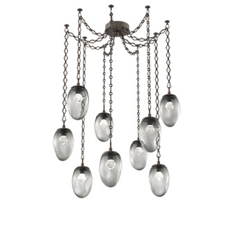 Meteo Round 9pc Swag Multi-Pendant Chain (LED) (1289|SNB0067-09-FB-ZS-CH1-L1)