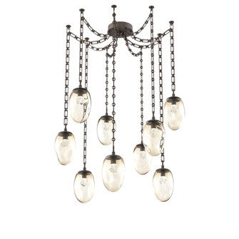 Meteo Round 9pc Swag Multi-Pendant Chain (LED) (1289|SNB0067-09-FB-ZA-CH3-L3)