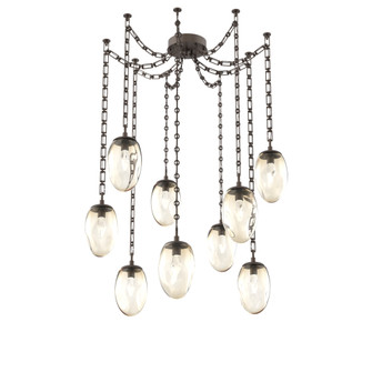 Meteo Round 9pc Swag Multi-Pendant Chain (LED) (1289|SNB0067-09-FB-GA-CH3-L1)