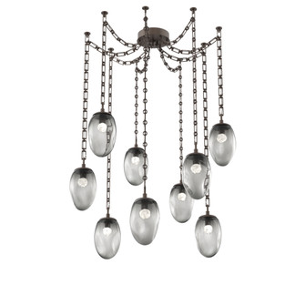 Meteo Round 9pc Swag Multi-Pendant Chain (LED) (1289|SNB0067-09-FB-FS-CH3-L1)