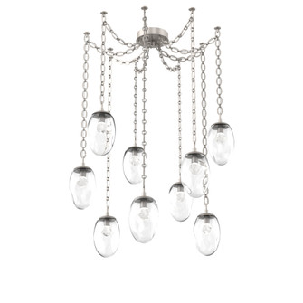 Meteo Round 9pc Swag Multi-Pendant Chain (LED) (1289|SNB0067-09-BS-ZC-CH2-L1)