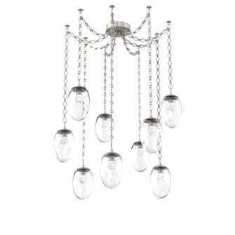 Meteo Round 9pc Swag Multi-Pendant Chain (LED) (1289|SNB0067-09-BS-ZC-CH1-L3)