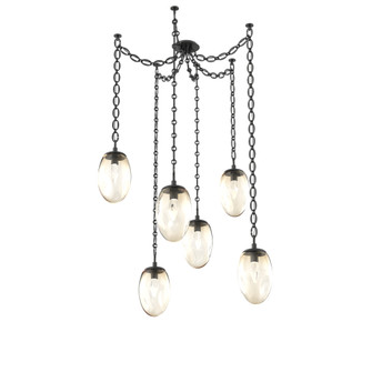 Meteo Round 6pc Swag Multi-Pendant Chain (LED) (1289|SNB0067-06-MB-GA-CH2-L1)