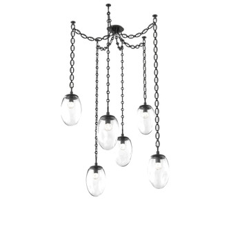 Meteo Round 6pc Swag Multi-Pendant Chain (LED) (1289|SNB0067-06-MB-FC-CH2-L3)