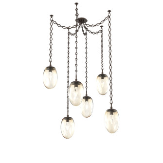 Meteo Round 6pc Swag Multi-Pendant Chain (LED) (1289|SNB0067-06-FB-GA-CH1-L3)