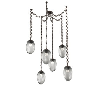 Meteo Round 6pc Swag Multi-Pendant Chain (LED) (1289|SNB0067-06-FB-FS-CH2-L3)