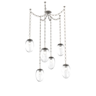 Meteo Round 6pc Swag Multi-Pendant Chain (LED) (1289|SNB0067-06-BS-FC-CH2-L1)