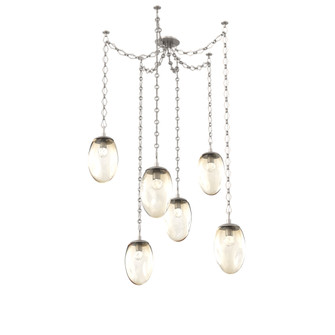 Meteo Round 6pc Swag Multi-Pendant Chain (LED) (1289|SNB0067-06-BS-FA-CH1-L3)