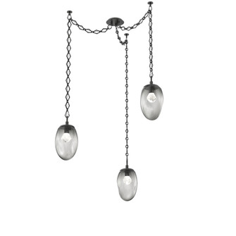 Meteo Round 3pc Swag Multi-Pendant Chain (LED) (1289|SNB0067-03-MB-ZS-CH1-L3)