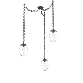 Meteo Round 3pc Swag Multi-Pendant Chain (LED) (1289|SNB0067-03-MB-ZC-CH2-L1)