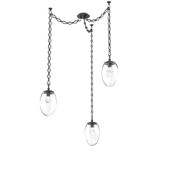 Meteo Round 3pc Swag Multi-Pendant Chain (LED) (1289|SNB0067-03-MB-ZC-CH1-L1)