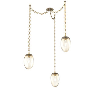 Meteo Round 3pc Swag Multi-Pendant Chain (LED) (1289|SNB0067-03-GB-GA-CH1-L3)