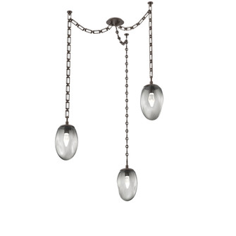 Meteo Round 3pc Swag Multi-Pendant Chain (LED) (1289|SNB0067-03-FB-GS-CH3-L1)