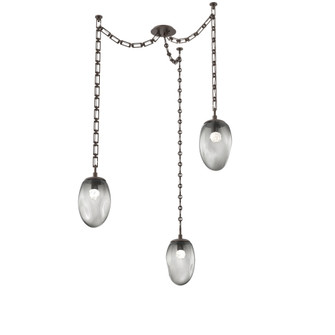 Meteo Round 3pc Swag Multi-Pendant Chain (LED) (1289|SNB0067-03-FB-FS-CH3-L1)