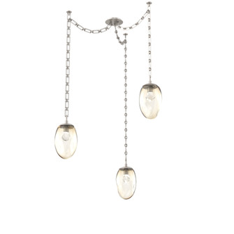 Meteo Round 3pc Swag Multi-Pendant Chain (LED) (1289|SNB0067-03-BS-ZA-CH3-L1)