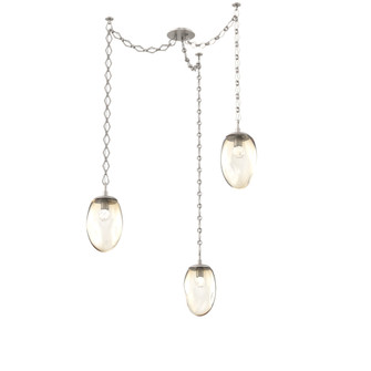 Meteo Round 3pc Swag Multi-Pendant Chain (LED) (1289|SNB0067-03-BS-FA-CH1-L3)