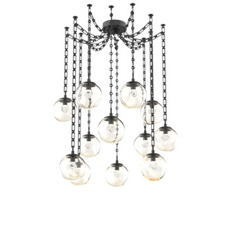 Aster Round 12pc Swag Multi-Pendant Chain (LED) (1289|SNB0066-12-MB-ZA-CH3-L1)