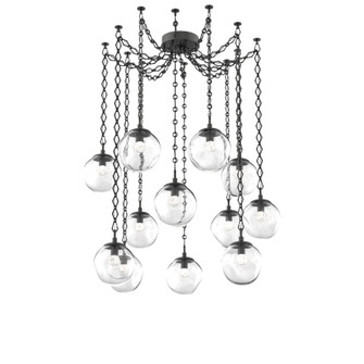 Aster Round 12pc Swag Multi-Pendant Chain (LED) (1289|SNB0066-12-MB-FC-CH1-L1)