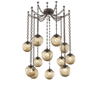 Aster Round 12pc Swag Multi-Pendant Chain (LED) (1289|SNB0066-12-FB-ZB-CH2-L1)