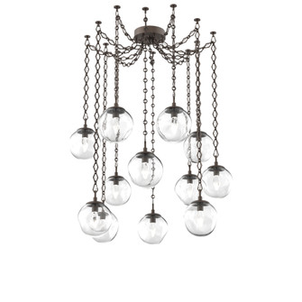 Aster Round 12pc Swag Multi-Pendant Chain (LED) (1289|SNB0066-12-FB-GC-CH1-L3)