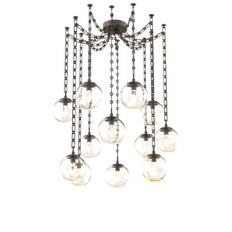 Aster Round 12pc Swag Multi-Pendant Chain (LED) (1289|SNB0066-12-FB-GA-CH3-L3)