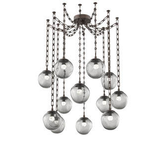 Aster Round 12pc Swag Multi-Pendant Chain (LED) (1289|SNB0066-12-FB-FS-CH3-L1)