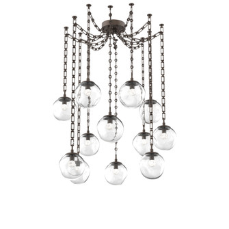 Aster Round 12pc Swag Multi-Pendant Chain (LED) (1289|SNB0066-12-FB-FC-CH3-L1)