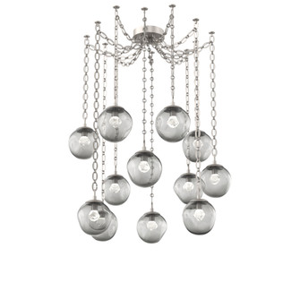 Aster Round 12pc Swag Multi-Pendant Chain (LED) (1289|SNB0066-12-BS-ZS-CH2-L1)