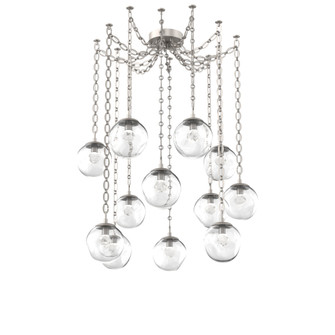Aster Round 12pc Swag Multi-Pendant Chain (LED) (1289|SNB0066-12-BS-ZC-CH2-L3)
