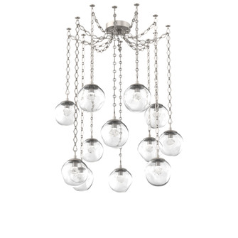 Aster Round 12pc Swag Multi-Pendant Chain (LED) (1289|SNB0066-12-BS-ZC-CH1-L3)